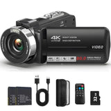 NNEOBA 4K Vlogging Camera with 80MP & IR Night Vision