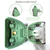 NNEOBA Waterproof Body Hair Trimmer for Men 90-Minute Runtime Green