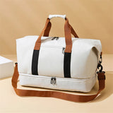 NNEOBA Lightweight Travel Gym Bag Off White
