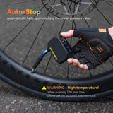 NNEOBA Pro Mini Electric Bike Pump Cordless Tire Inflator with Digital Screen Black