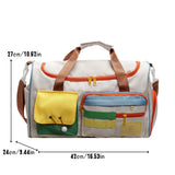 NNEOBA Travel Duffel Bag Off White