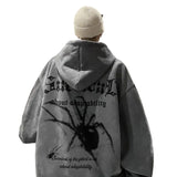 NNEOBA Gothic Spider Graphic Oversized Hoodie