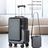 Front Opening Carry-On Suitcase