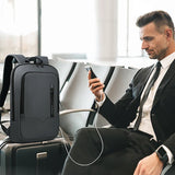 NNEOBA Slim Laptop Work Backpack Dark Grey