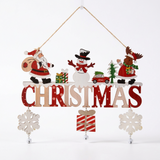 Wooden Santa Claus Gnome Hanging Ornament Door & Tree Decoration