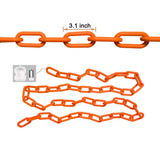 2M Halloween Plastic Chain Lights Orange 8 Modes
