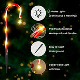 8PCS Solar Candy Cane Garden Lights