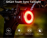 NNEOBA Tail Light Auto Brake Sensing Bicycle Rear Light Black