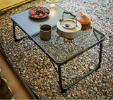 NNEOBA Adjustable Camping Table with Dual Surface Panels Green