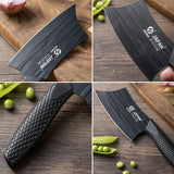 NNEOBA 2-Piece Kitchen Knife Set Black
