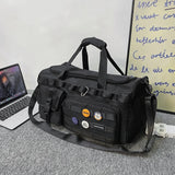 NNEOBA Foldable Dry-Wet Separation Gym Travel Bag Black