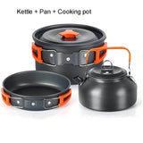 NNEOBA Outdoor Camping Cookware Set Orange