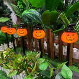 5-Pack Solar LED Pumpkin Stake Lights – Warm White Outdoor