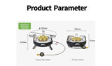 NNEOBA 7-Core Camping Gas Stove Multi-Fuel Burner Black