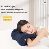 NNEOBA Orthopedic Memory Foam Nap Pillow Neck Support Desk Pillow Blue