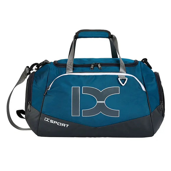 NNEOBA 40L Gym Travel Duffel Bag Wet-Dry Separation Blue