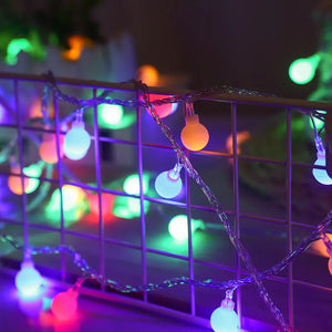 NNEOBA 12m Ball LED String Lights - USB/Battery Powered Garland Lights
