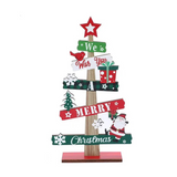 Runto Wooden Christmas Tree Ornament for Desk Decor