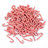 10-Piece Mini Candy Cane Christmas Decorations Red & White