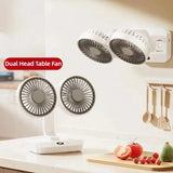 NNEOBA Multi-Function Double Head Shaking Fan