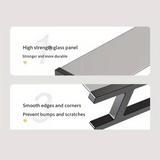 NNEOBA Desktop Screen Monitor Tempered Glass Bracket Black Rack