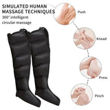 NNEOBA 360 Air Pressure Leg Massager Boots with Remote Black