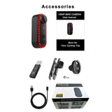 NNEOBA Dash Cam Safety Bicycle Rear Light Camera Recorder