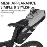 NNEOBA Waterproof 10L Reflective Bike Saddle Bag Gray