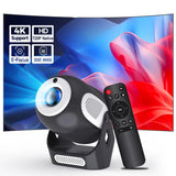 NNEOBA 4K Smart Projector Electric Focus Black