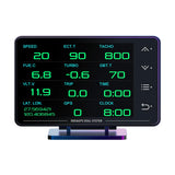 NNEOBA XS HUDGauge–Multi-Function OBD+GPS Car Instrument Black