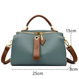 NNEOBA Crossbody Tote Bag Solid PU Leather Shoulder Women (Green)