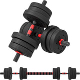NNEOBA Adjustable Dumbbell Set with Connector Bar (2-in-1 Home Gym)