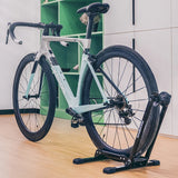 NNEOBA Foldable Indoor Bicycle Parking Rack Carbon Steel Floor Stand Black