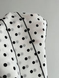 Women's Retro Lace Patchwork Polka Dot Camisole