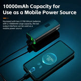 NNEOBA 3000LM Bike Headlight 10000mAh Power Bank Black