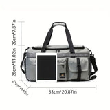 NNEOBA Travel Duffel Backpack Grey