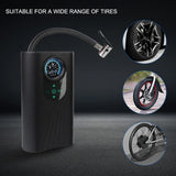 NNEOBA Handheld 12V Electric Air Compressor Quick Inflating Tire Pump Black