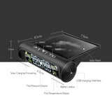 NNEOBA Solar Powered TPMS Wireless Tire Pressure Monitoring Black