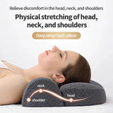 NNEOBA Ergonomic Memory Foam Cervical Pillow Orthopedic Contour Grey