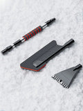 2-in-1 Retractable Car Snow Brush & Ice Scraper – Aluminum Double-Head Winter Cleaning Tool