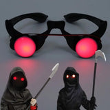 Halloween Horror Red Eye Glasses Props Funny Scary Horror Glasses Party Tricky Eyes Cosplay Prop Glow In The Dark