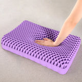 NNEOBA Breathable TPE Pectin Cervical Neck Pillow Zero Pressure Purple