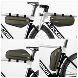 NNEOBA 1.7L Bicycle Frame Tube Bag Reflective Green