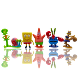 SpongeBob-Themed Fish Tank Ornaments 6pcs
