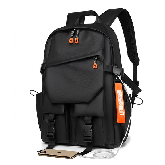 NNEOBA Waterproof Oxford Backpack Durable Travel Black