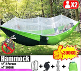 NNEOBA Ultralight Parachute Hammock with Mosquito Net