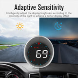 NNEOBA Universal GPS Head-Up Display–Digital Speedometer Black