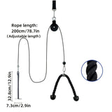 NNEOBA Nine-Piece Pulley Fitness Accessories Kit Black