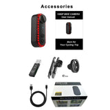 NNEOBA Battery-Powered Rear Cycling Camera with Tail Lamp