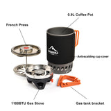 NNEOBA All-in-One Camping Cooking System with Heat Exchanger Black